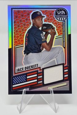 2026 Panini Stars & Stripes Prizm USA Baseball #USA-JD Jace Duckett 16U/17U