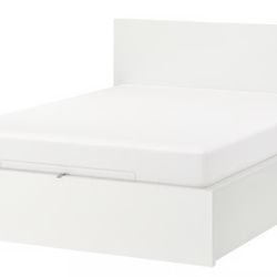 IKEA MALM white queen bed