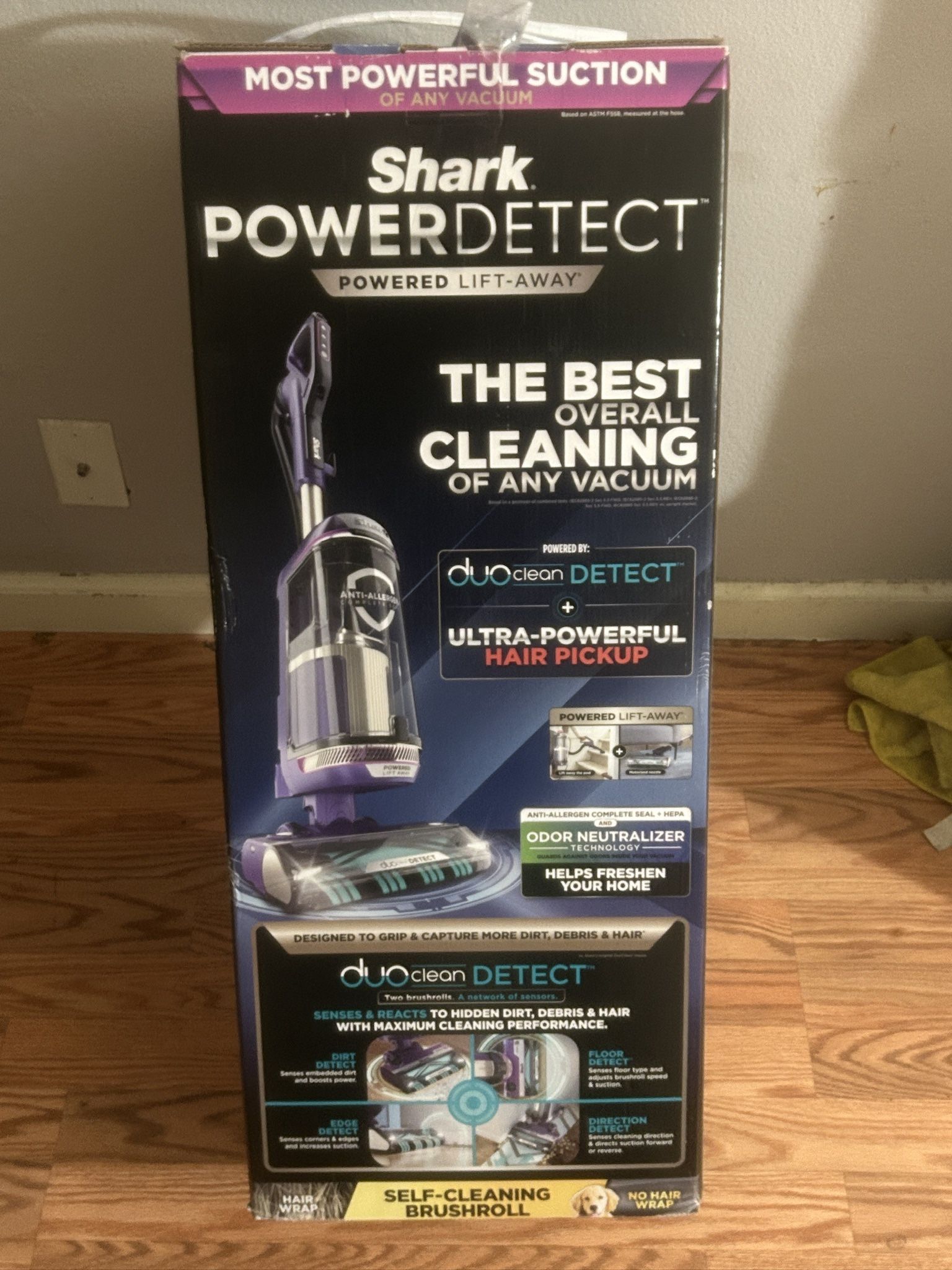 Shark POWERDETECT Upright Vacuum Cleaner with HEPA Filter, Heavy Duty Vacuum with Powerful Suction