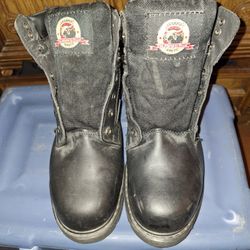 BRAHMA Steel Toe Work Boots Size 11W Black USED $40 need Lace's Great working boot