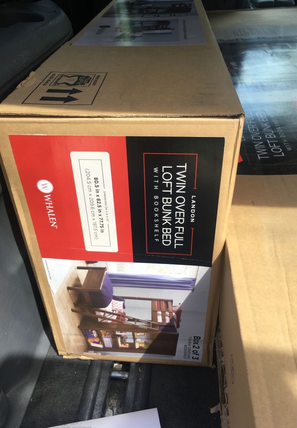 Landon Twin Over Full Loft Bed Brand With Book Shelf New Free Landon Twin Over Full Loft Bed Brand With Book Shelf New Free Delivery