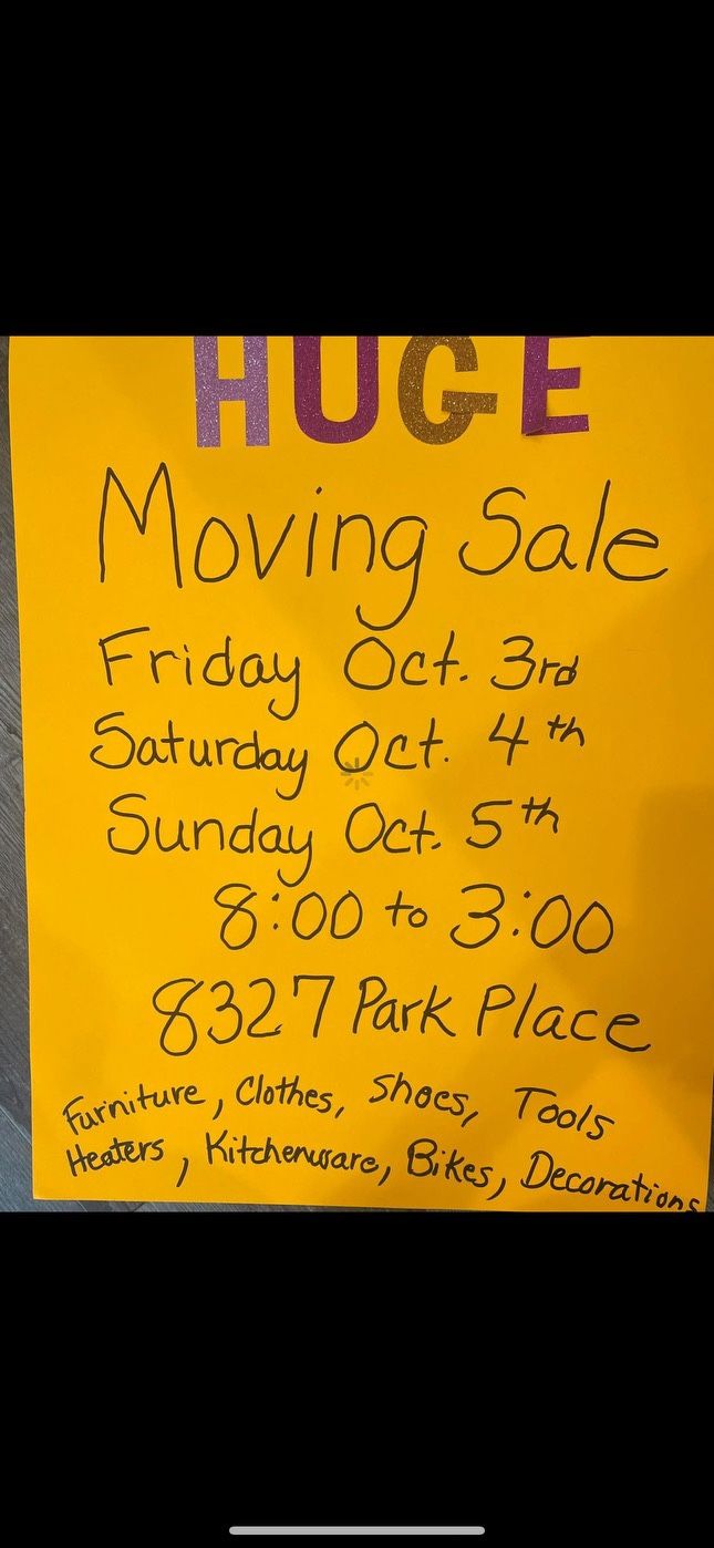 HUGE YARD SALE!! 
