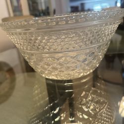 1950s Mid-Century Anchor Hocking Wexford Salad Bowl Or Punch Bowl Base