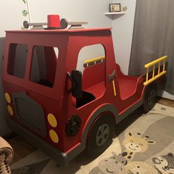Fire Truck Toddler Bed