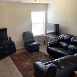 Sectional Black Sofa 