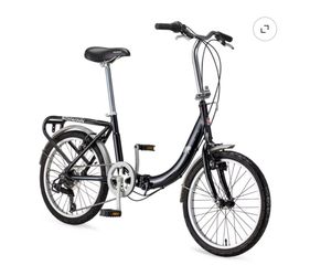 Schwinn Loop Folding Bike, 20 Inch Wheel, Ages 14+, Black