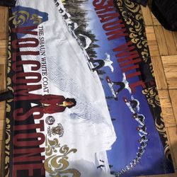 Shaun White Coat Volcom Stone Promo Sign 3 X 4
