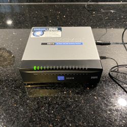 Cisco LINKSYS 16-Port 10/100 Desktop Switch SD216 ver2.1 with Power Supply 