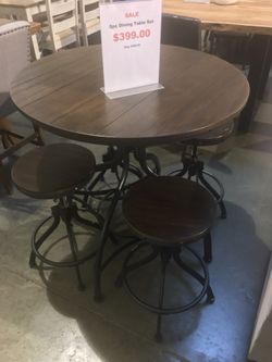 5 Pc Counter Height Table Set Sale