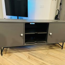 Dark Grey Tv Stand 