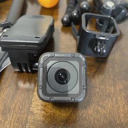 GoPro Hero Session Camera With A Lot Of Mounts