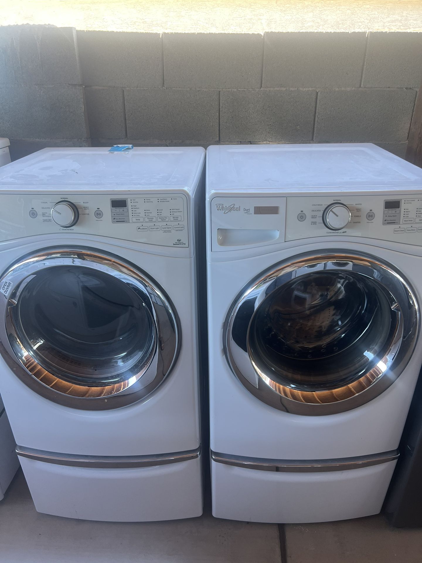 Whirlpool Washer And Dryer