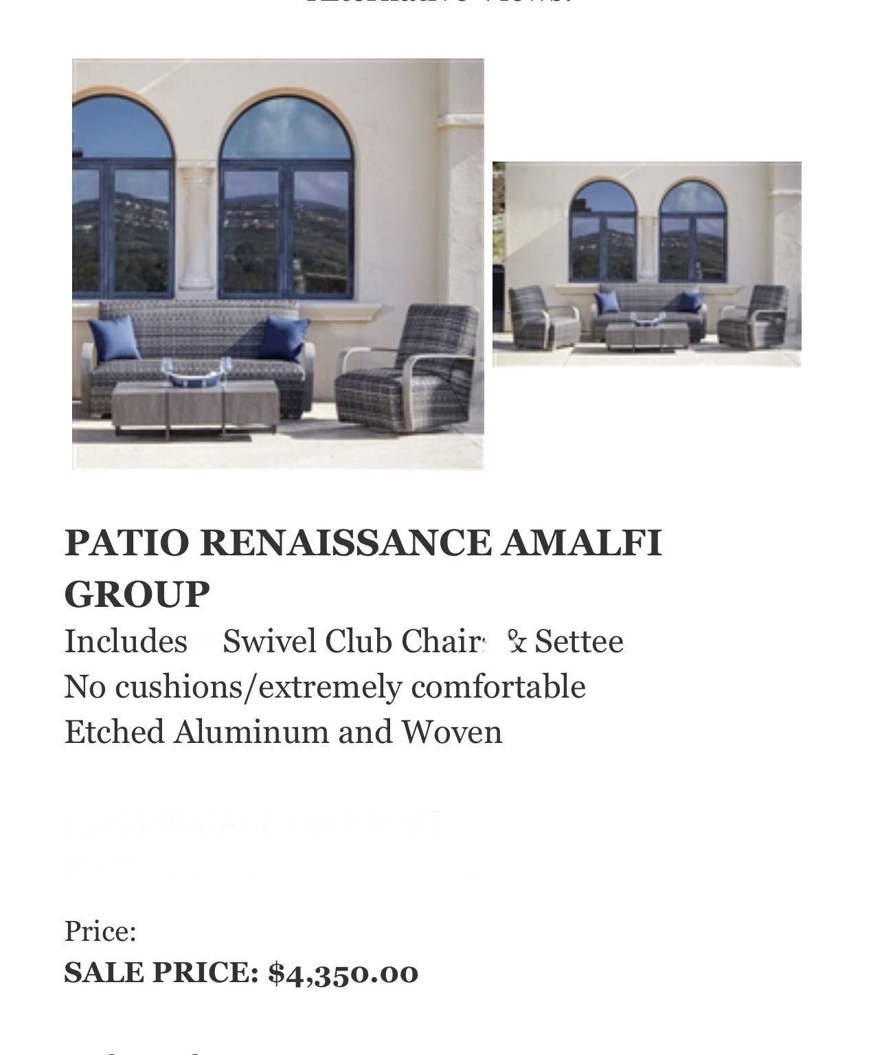 Outdoor Furniture Set ( In Box)