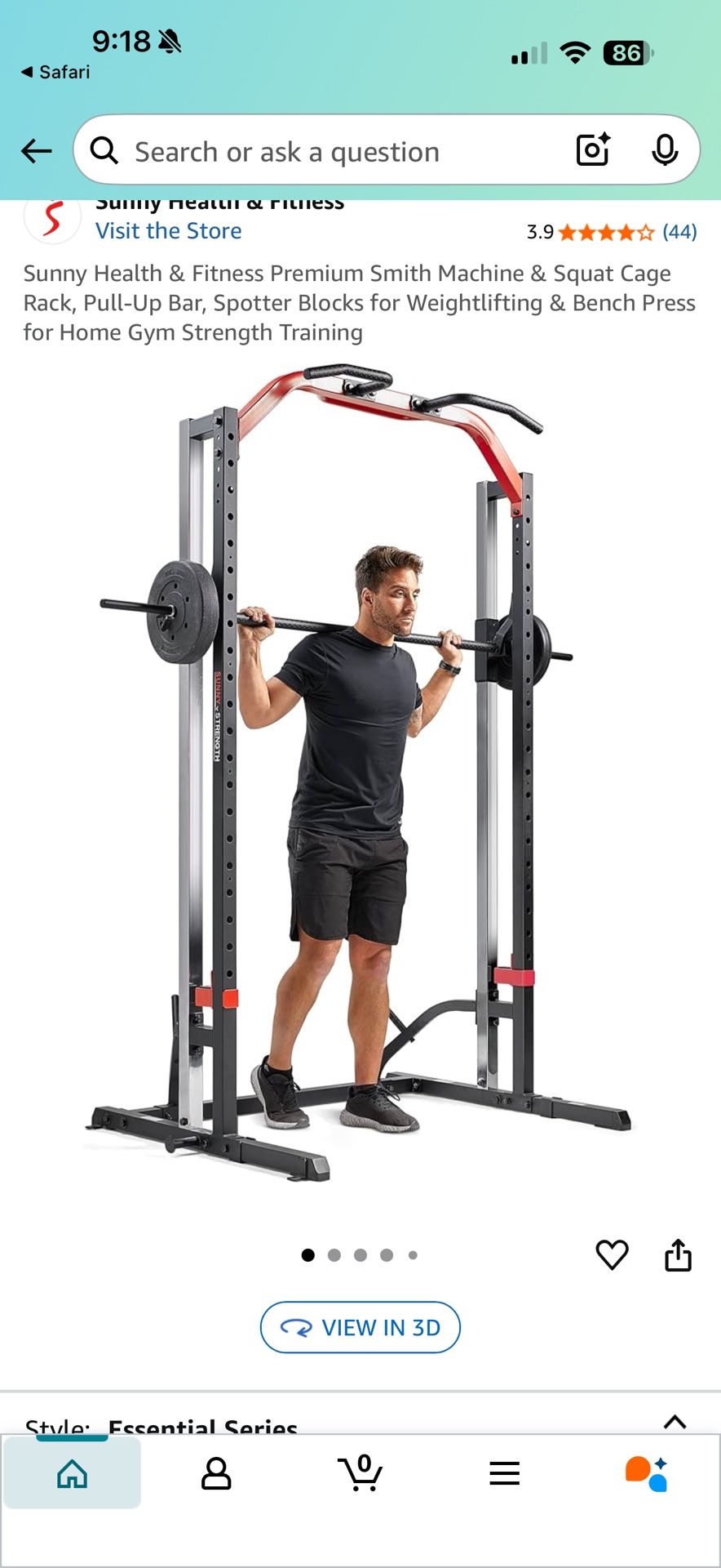 💪 Brand New Sunny Health & Fitness Smith Machine Squat Rack