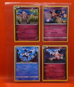 Favorite Pokemon Bundle: Mr. Mime [4 Cards] All Almost NM