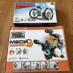 2 Build your own robot kits - solar & mechanical