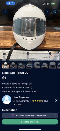 MOTORCYCLE HELMET