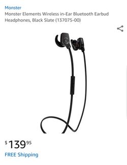 Monster Bluetooth Wireless Earphones