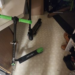 2 electric scooters
