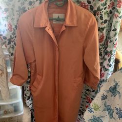 Misty Harbor 70’s Orange Rain Coat With Belt