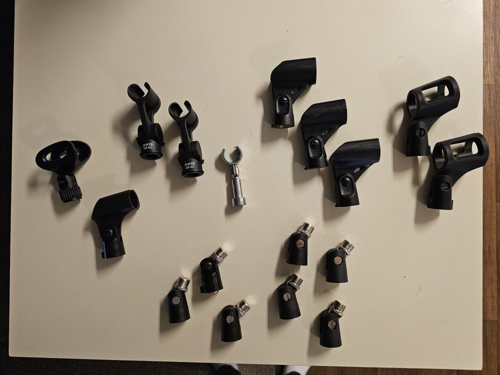 Various Mic Holders & Adapters