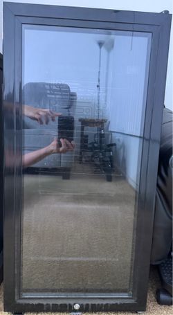 3.2 cu.ft Beverage Mini Fridge with Glass Door