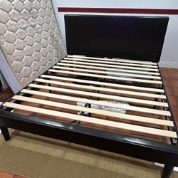 KING Bed Frame - Espresso brown - Ready For Pick Up 