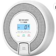 X-Sense Carbon Monoxide Alarm Detector, Replaceable Battery-Operated CO Alarm Detector with LCD Display, Compliant with UL 2034 Standard, CO03D