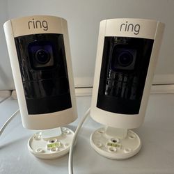 2 Ring Stick Up  Cams (wired Indoor/outdoor)