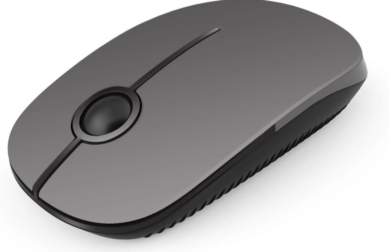 Unipows Wireless Mouse - 2.4G Slim Portable Computer Mouse With Nano Receiver, Less Noise Mobile Optical Mice For Notebook, PC, Laptop, Computer, Mac