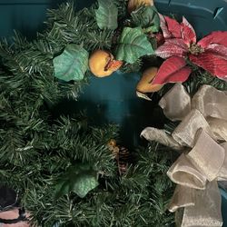 Garland, Wreath, Decorations  All For $40