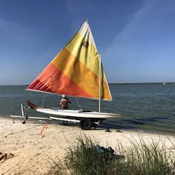 Sailboat SUNFISH w Trailer , Sails And Rigging