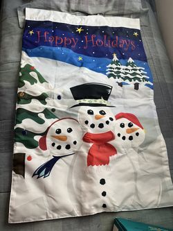 Christmas Snowman Scene