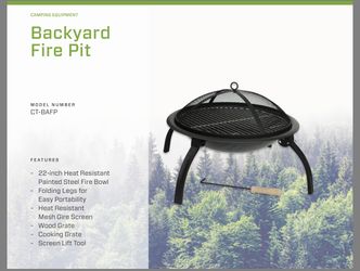 22” Portable Fire Pit
