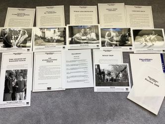 2000 DreamWorks Pictures 8 Movie Preview Promotional Press Kit 8” x 10” B x W Photographs Production / Cast Info