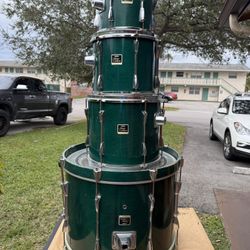 Yamaha Stage Custom Drums 4 Pc Marine Size 22,14,12,10 