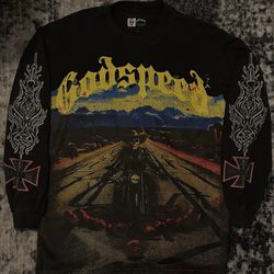 Godspeed Out Of Many One black long sleeve shirt
