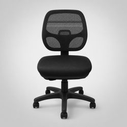 Black Mesh Ergonomic Office Chair with Adjustable Height & Rolling Casters