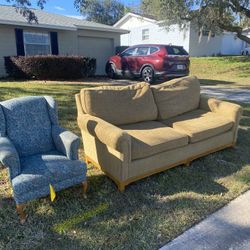 FREE Tan Fabric Couch