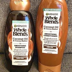 Garnier Whole Blends Shampoo & Conditioner Pair ~ Coconut Oil & Cocoa Butter