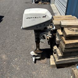 Five horse Johnson Tiller motor