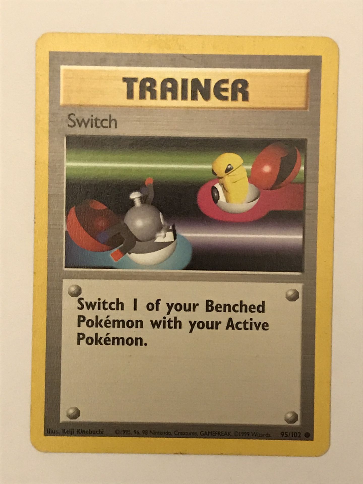 SWITCH - Base Set - 95/102 - Common Pokemon Trainer - 1999 - Unlimited