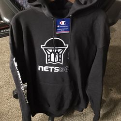 Champion Hooded Sweatshirts Long Sleeve With Logo Nets Knicks Lakers Wizards Jazz