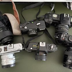 Lot Of 6 Film (35mm) Cameras 