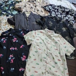 Lots Of Men's Fun Print Shirts Size XL