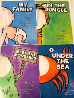 Face-in-Hole Mask Board Books for Kids - Set of 4