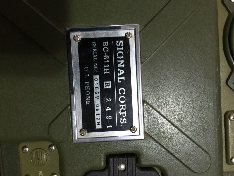 米軍　G.I. PHONE SIGNAL CORPS SIGNAL CORPS G.I.PHONE bc-611h ミリタリー 電話 - メルカリ