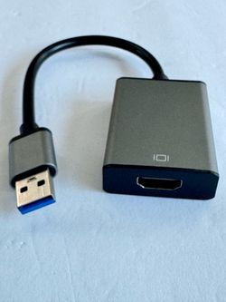 USB to HDMI Adapter for Monitor Windows 11/10 / 8, HDMI USB Converter for Laptop Mac MacBook pro, USB 3.0 USB 2.0 HDMI Cable Multiple Monitors for Des