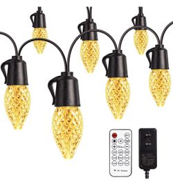 Outdoor LED String Lights, 48FT 20pcs Bulbs Outdoor String Lights, 