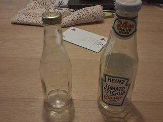 Vintage ketchup bottles